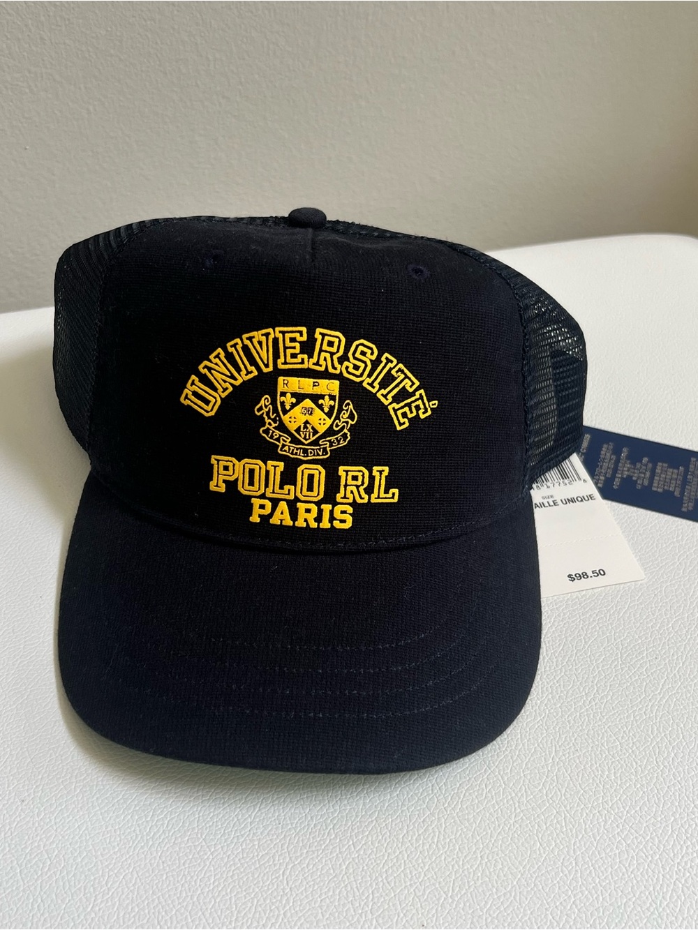 Polo RL Université Trucker Hat - Black & Gold O/S